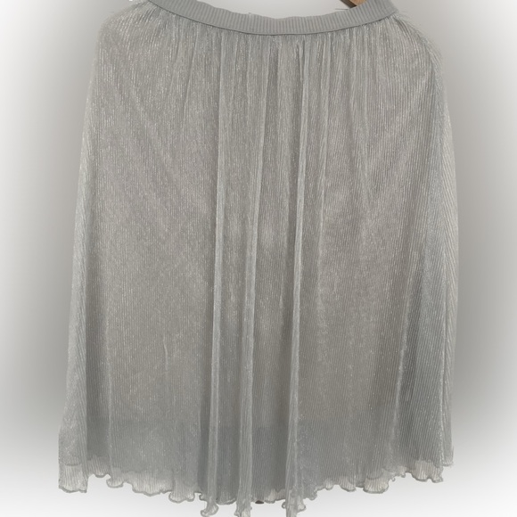 Black Tape sheer silver porcelain midi skirt. Size XS - Picture 5 of 7